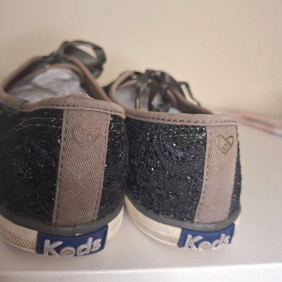 Taylor Swift x Keds Glitter Lace Sneakers Midnights Eras RARE US Womens 9 - Picture 5 of 8